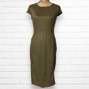 Cato Moss Green Bodycon Cap Sleeve Dress